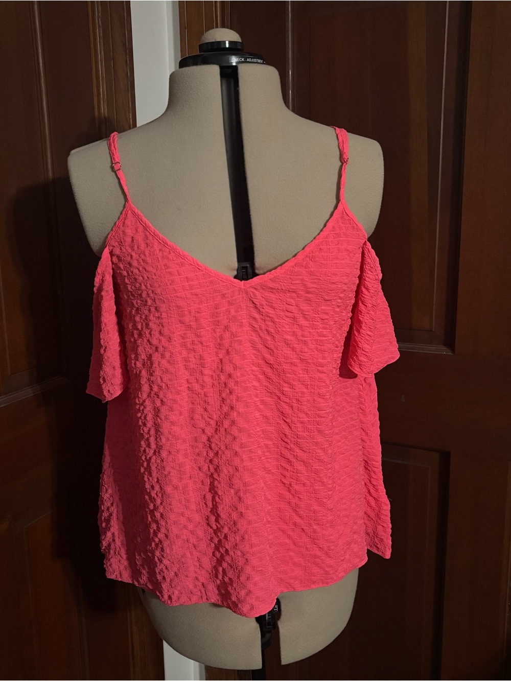 Lilly Pulitzer Hot Pink Cold-Shoulder Textured Cami
